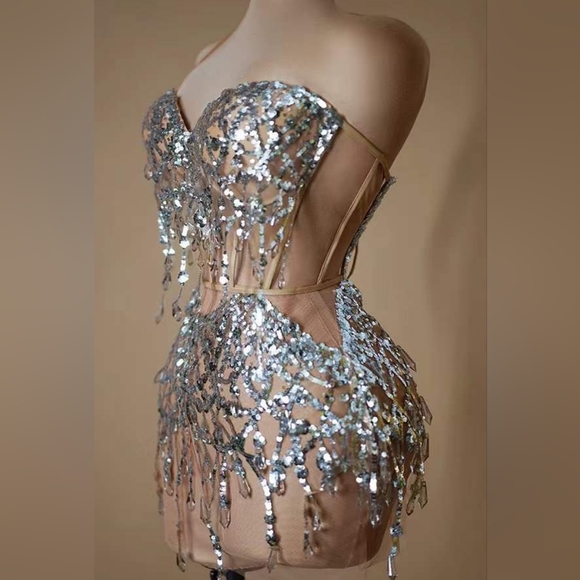Crystalized bodice dress - Picture 5 of 6